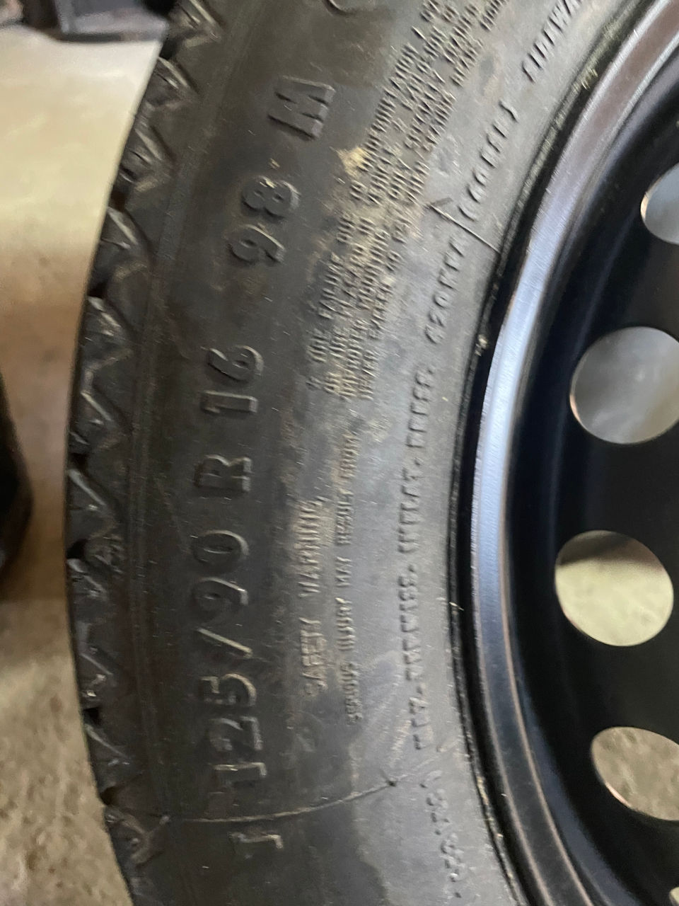 Roata de rezerva Mercedes 125/90 R16 фото 2