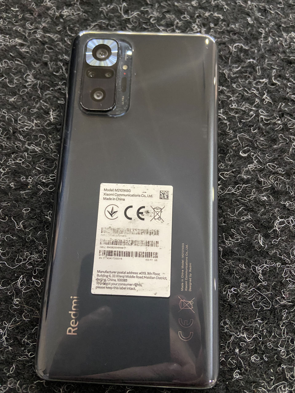 Xiaomi Redmi Note 10 Pro серый