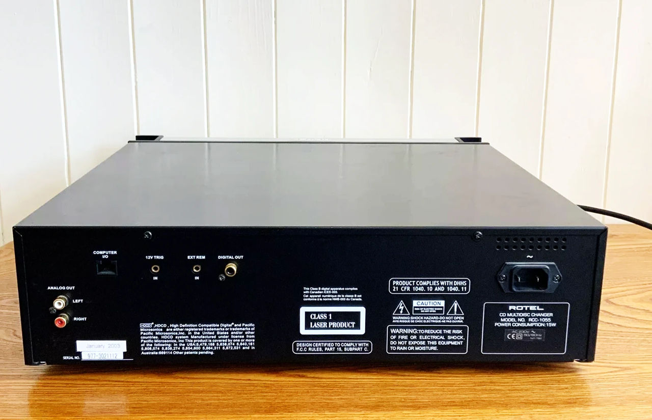 Rotel Hi-Fi Set:  Stereo Receiver Amplifier RX-1050 + Rotel RCC-1055 CD Player Changer фото 13