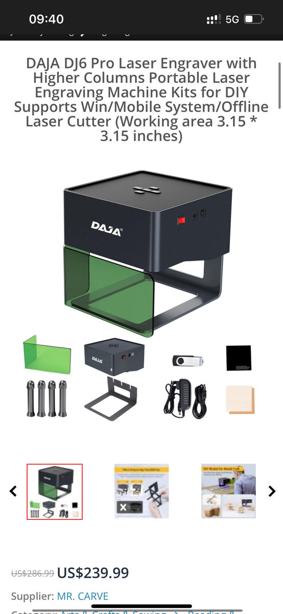 Daja DJ6 pro laser engraver фото 1