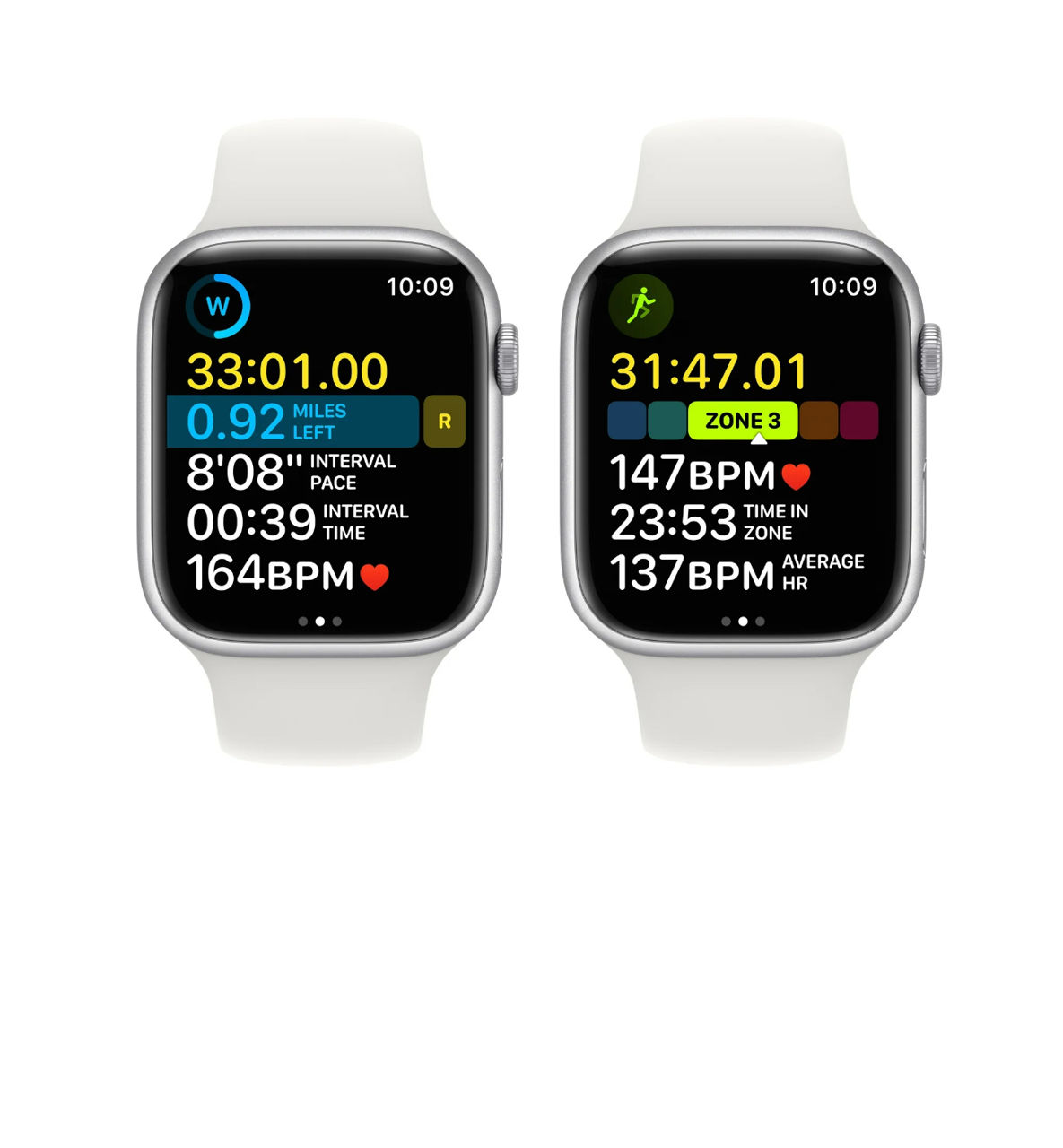 Apple Watch Series 8 GPS 45mm Silver Aluminum Case with White Sport Band foto 6