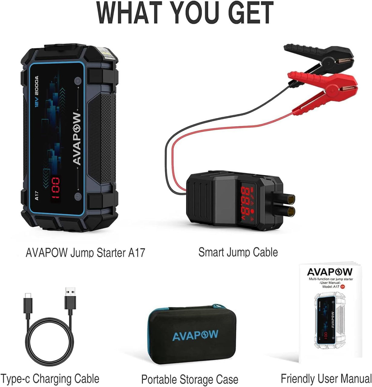 Booster, Пусковое устройство, Jump Starter 2000 ампер с пауэрбанком фото 1