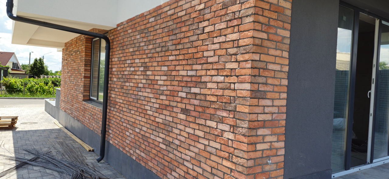 Fatade cu termopanouri. Polistiren 3-10cm plus caramida decorativa sau klinker foto 18