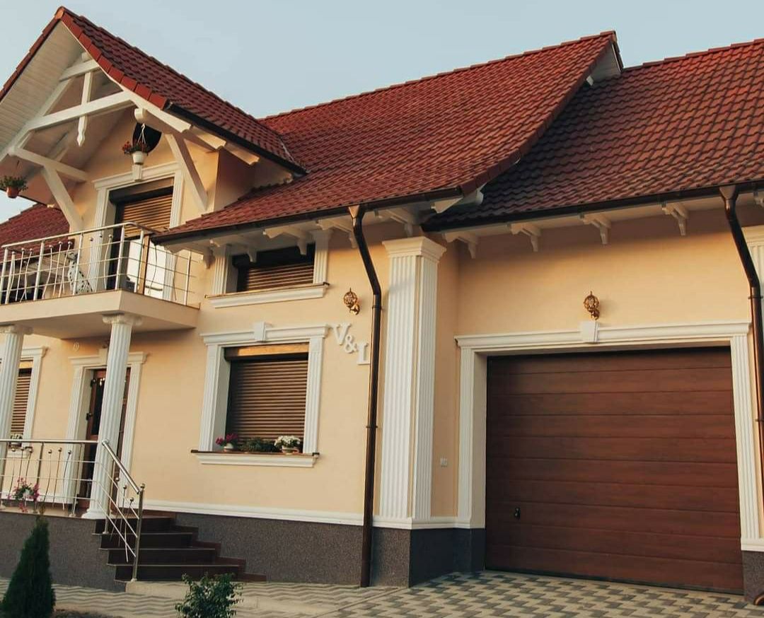 Profile decorative pentru exterior. Termoizolarea și finisarea fațadelor. Design fațade case. foto 6
