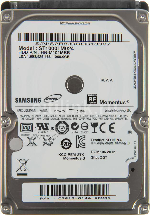 Samsung Momentus ST1000LM024 1TB