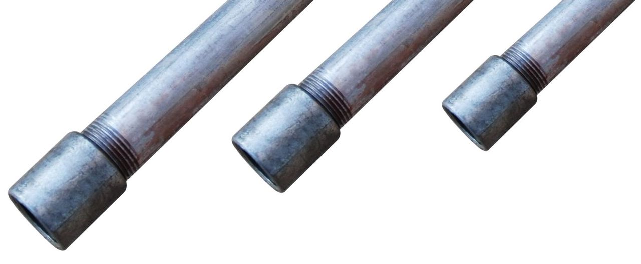 Трубы с муфтой горячая оцинковка