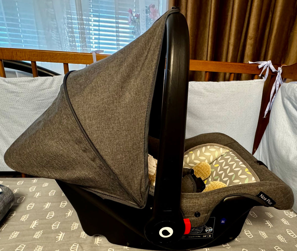 Lionelo - Scaun auto Noa Plus Sand, 0-13 Kg, Cu maner reglabil. Foarte ușoară foto 5