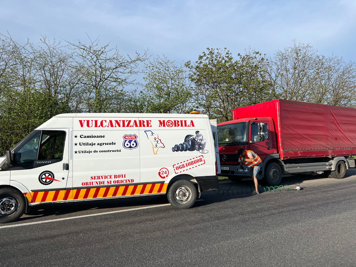 Vulcanizare mobilă 24/24 autoturisme și camioane выездной шиномонтаж foto 5