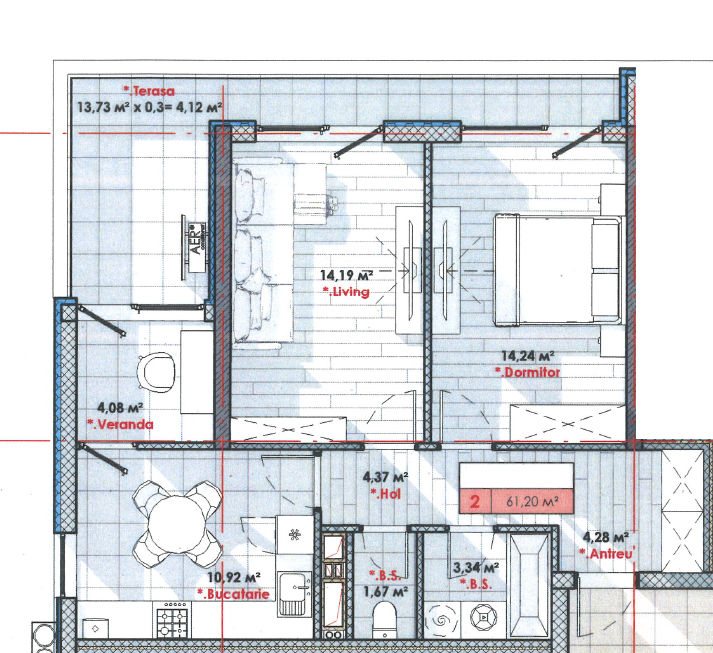 Apartament cu 2 camere,  Telecentru,  Chișinău,  Chișinău mun. foto 4