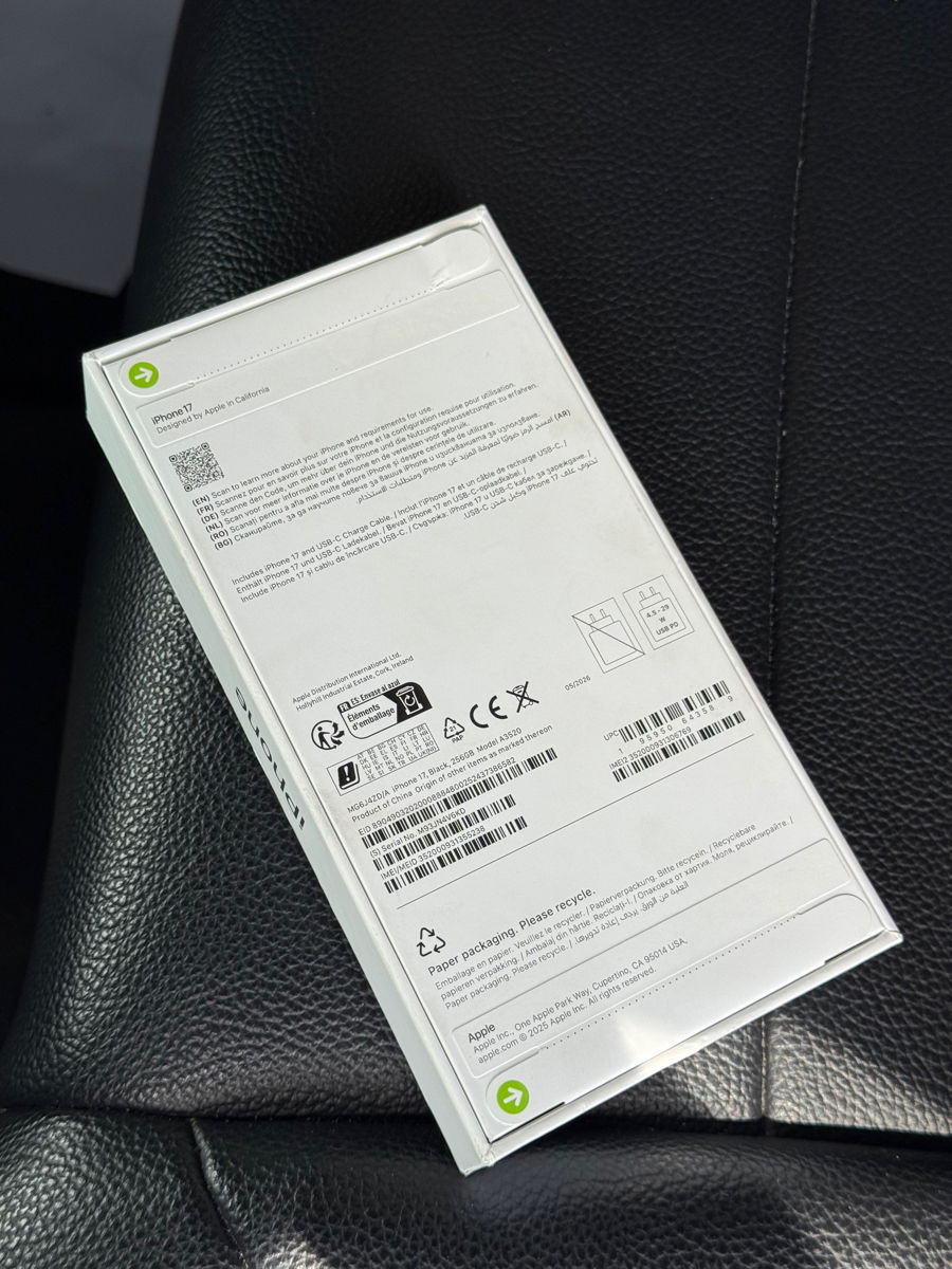 iPhone 17 Black 256 GB Sigilat Original Nou