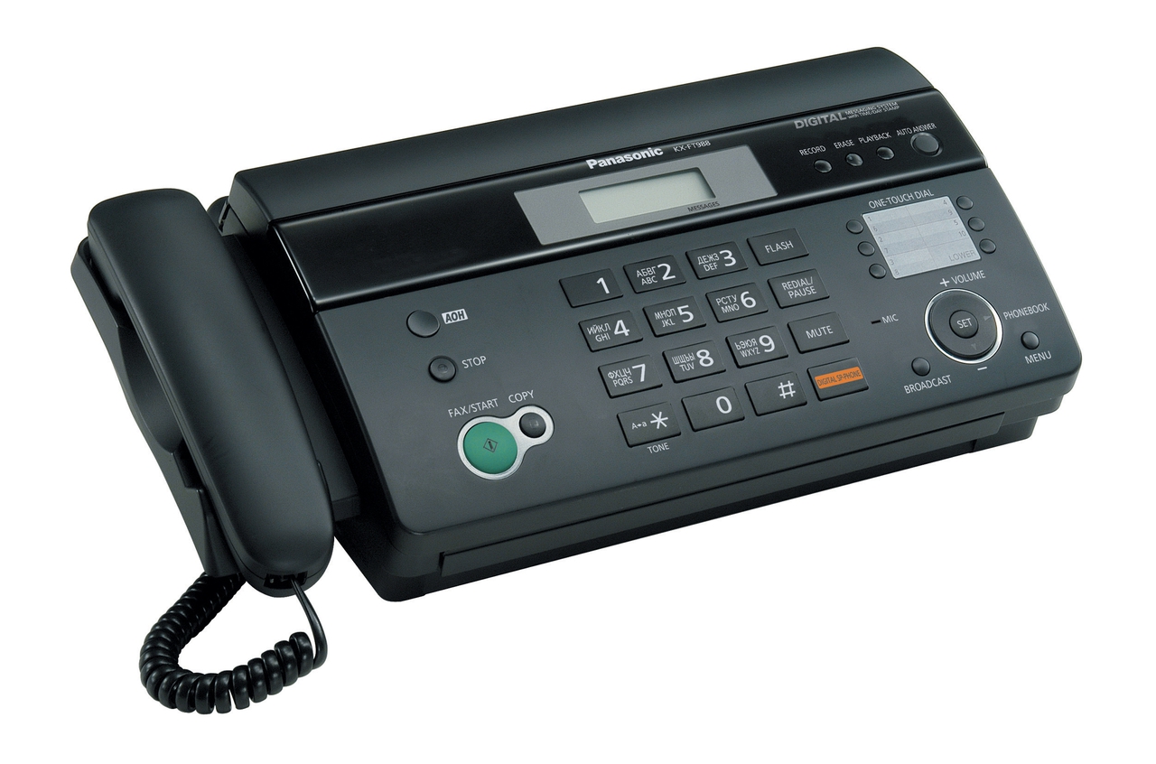 Факс panasonic kx-ft988ua-b