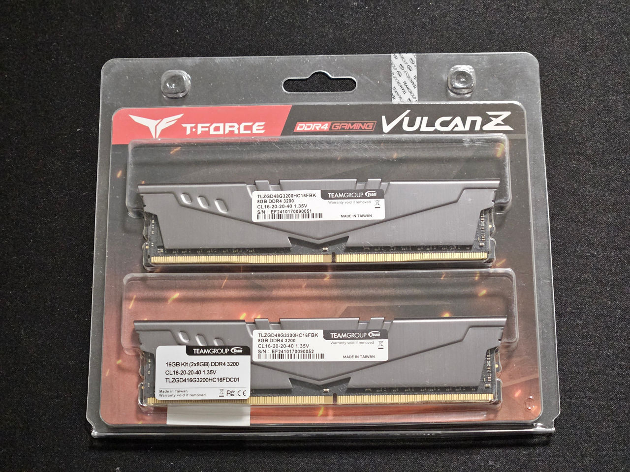Team T-Force Vulcan Z 16GB (2 x 8GB) PC RAM DDR4 3200 - New фото 0