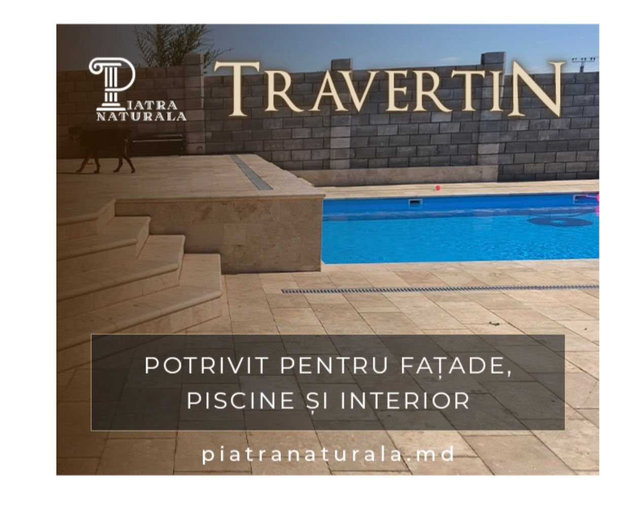 Travertin gresie și travertin faianță pentru terasa, foisor, piatra fatada casa, fatada gard foto 0