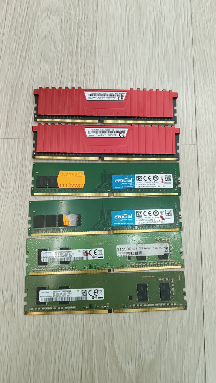 Vând memorii Ram pentru Calculator de masa, DDR 3, DDR 4 foto 5