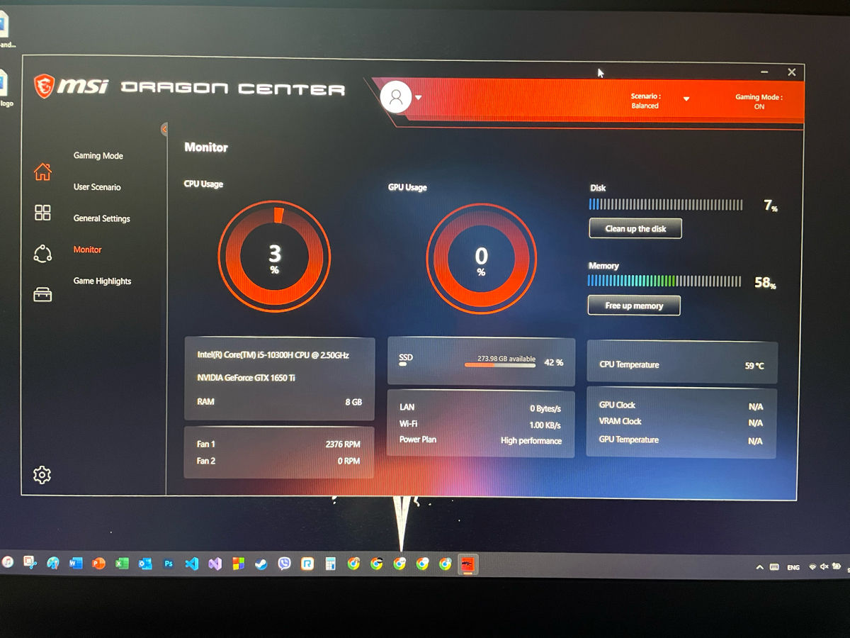 MSI GF 75 thin