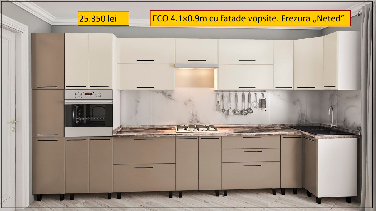 Credit ! Nou.Bucătării cu fațade vopsit(mat).Orice dimensiuni.Kухни с крашеными фасадами.Все размеры foto 3