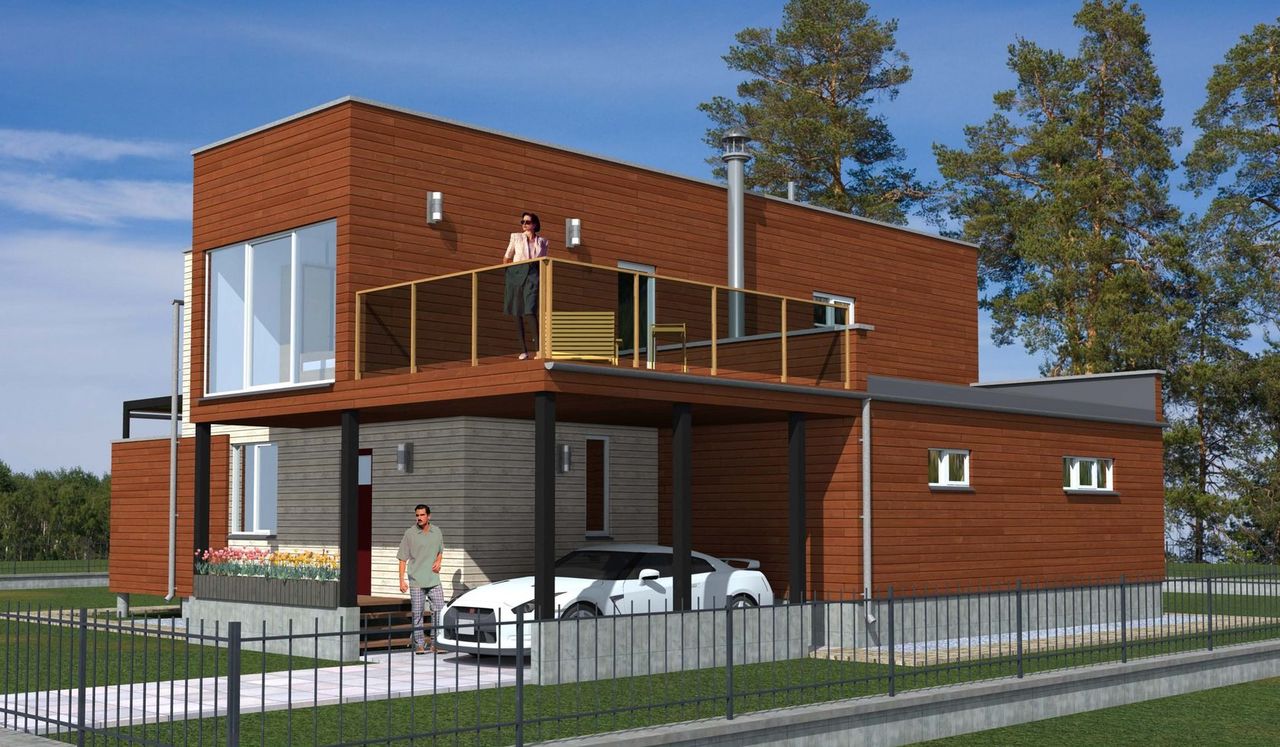 Строительство дома «под ключ» из ЛСТК от 650 EUR за 1 м2 foto 4