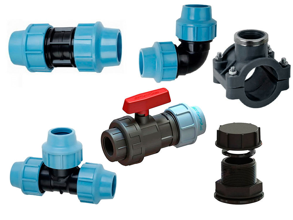 Полиэтиленовые фитинги и краны