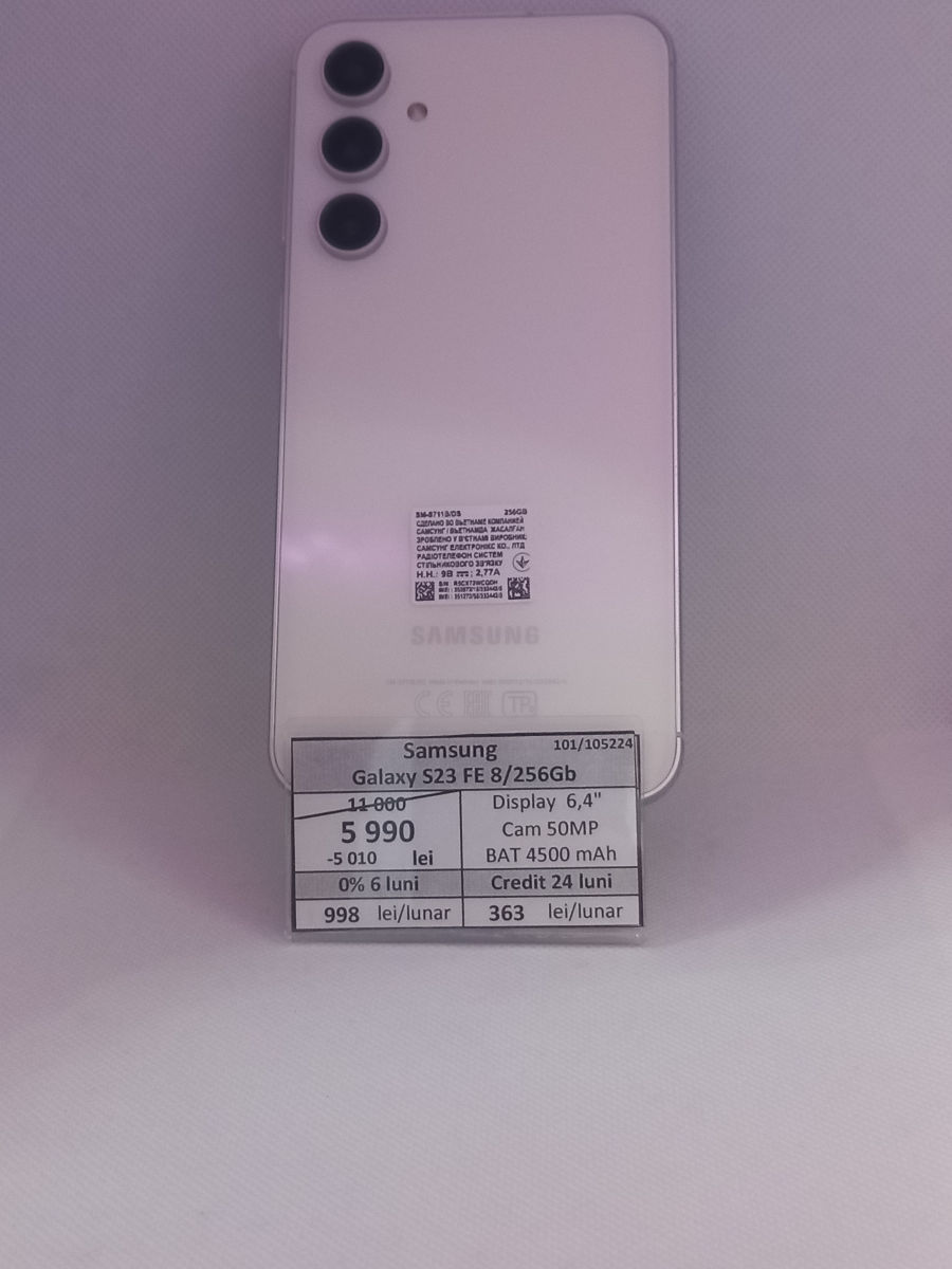 Samsung Galaxy S23 FE 8/256GB. Pret 5990lei foto 0