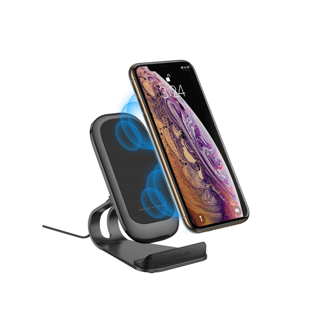 Wireless Charger Stand Беспроводная зарядка Suport telefon foto 0