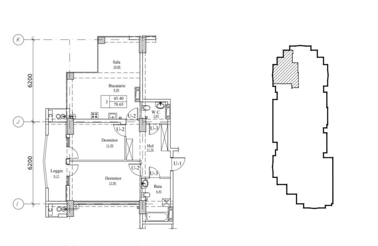 Apartament cu 2 camere, 79 m², Botanica, Chișinău foto 1