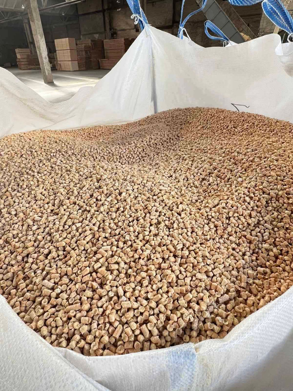Pelete din lemn de rășinoase, luminoase, 6 mm (Big Bag 1 tonă)Пеллеты 6 мм светлые хвойные (Биг-Бэг) foto 1