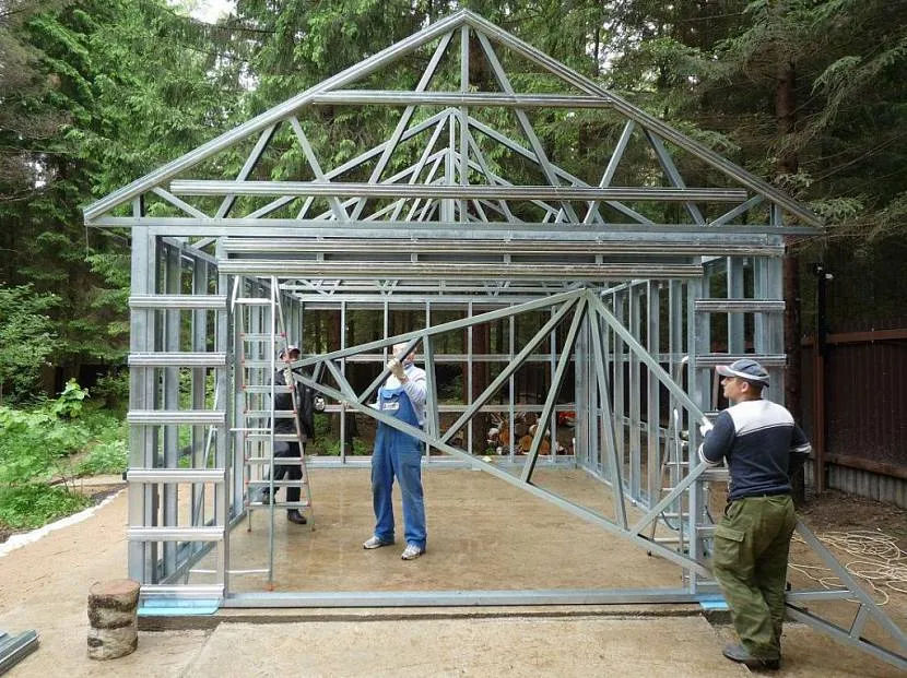 Металлический гараж из ЛСТК от 2 400 евро фото 9