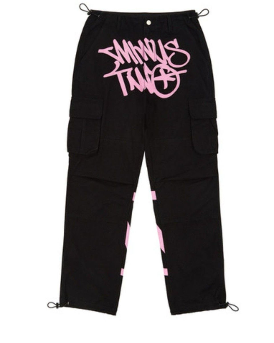 Pantaloni cargo minus-two pink unisex фото 0