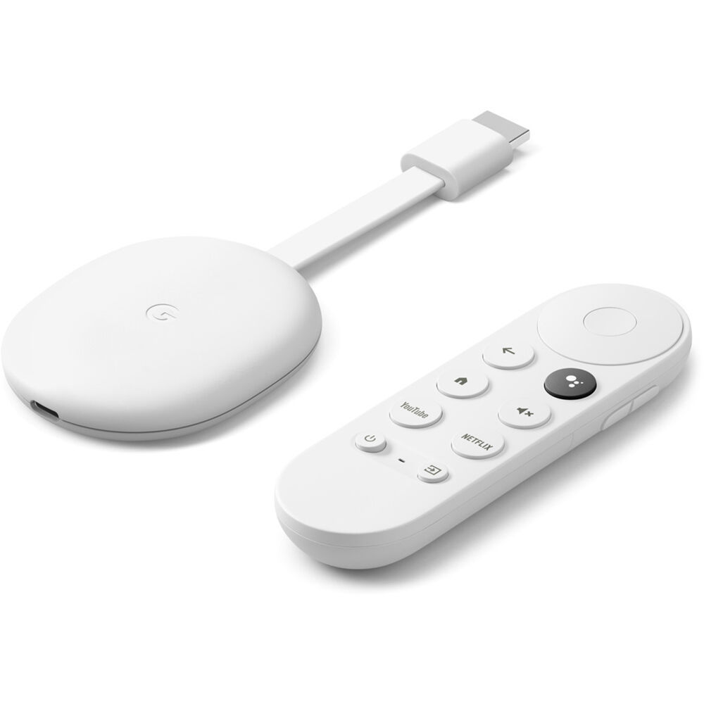 Chromecast с Google TV 2022 (Full HD) -Транслируйте контент с вашего  телефона, планшета или ноутбука