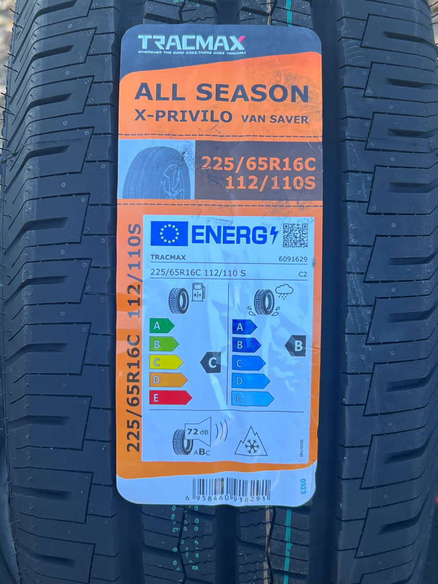 225/65 R16C Tracmax Allseason Van saver (4 seasons) M+S/ Доставка, livrare toata Moldova foto 1