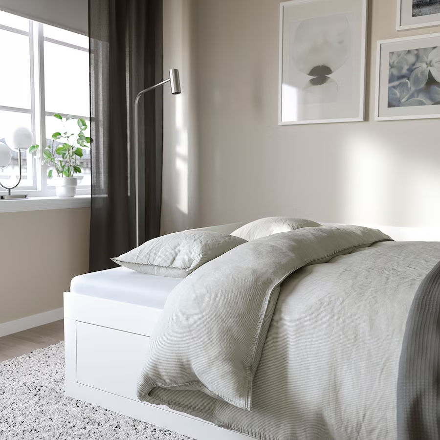 Pat cu 2 sertare IKEA Brimnes 80x200 foto 3