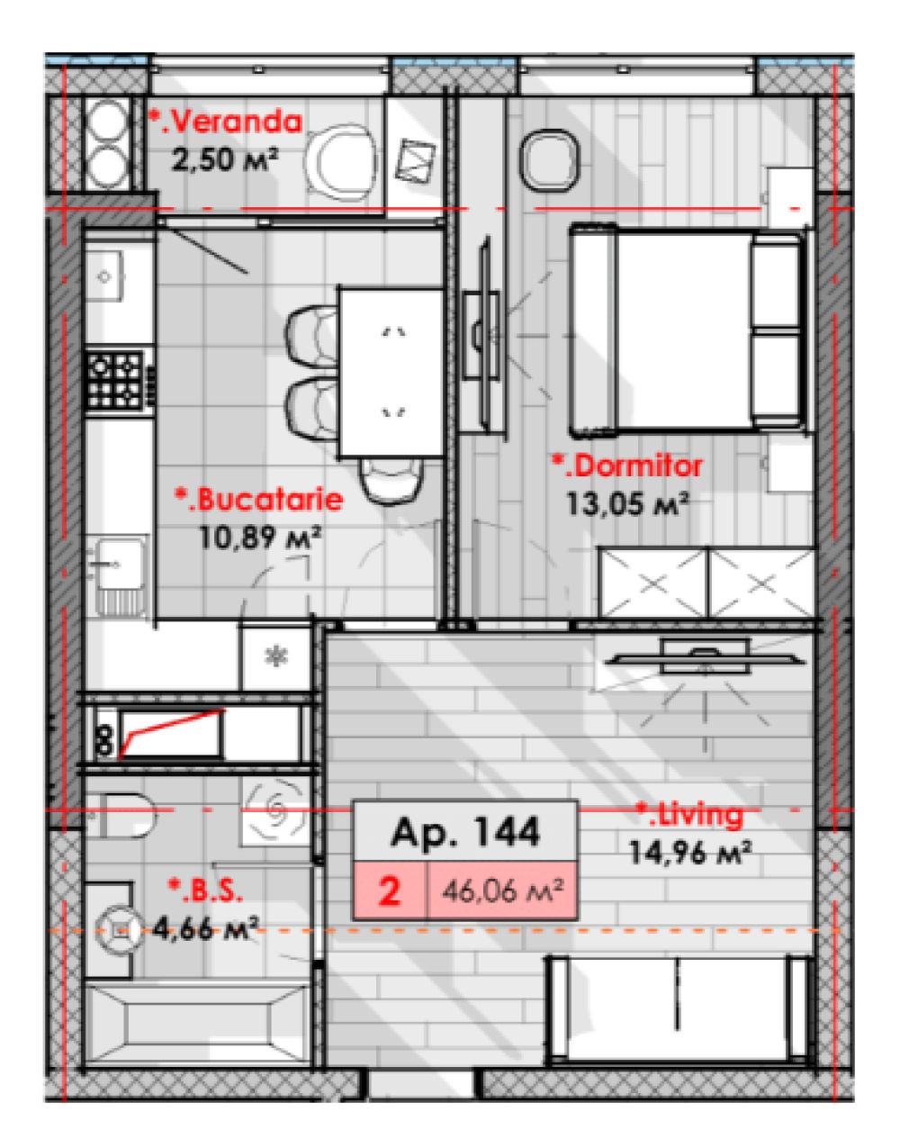 Apartament cu 3 camere, 82 m², Râșcani, Chișinău foto 11