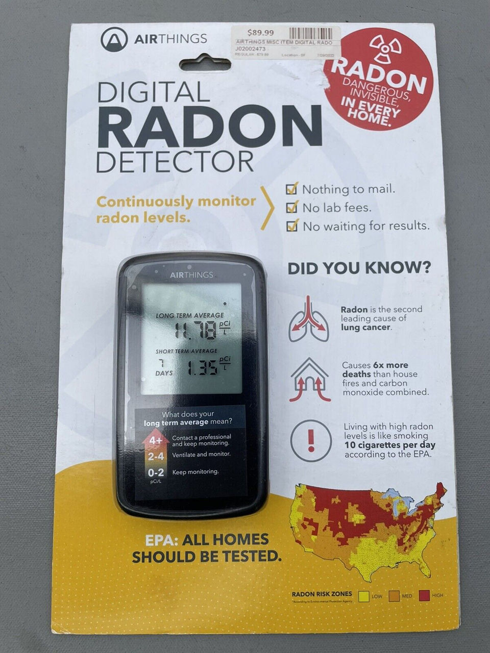 AirThings 2350 Radon Detector foto 1