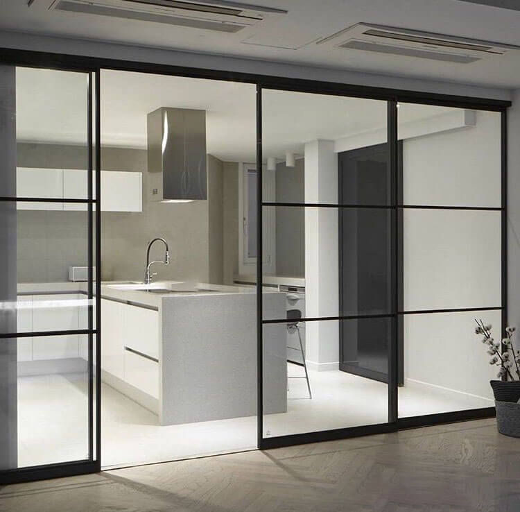 Pereti despartitor din PVC/aluminiu/sticla securizata.Перегородки из ПВХ/алюминия/стекла. foto 2