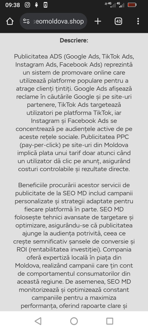 Servicii de publicitate online ADS/ Publicitate Instagram, Facebook, YouTube, Google . foto 3