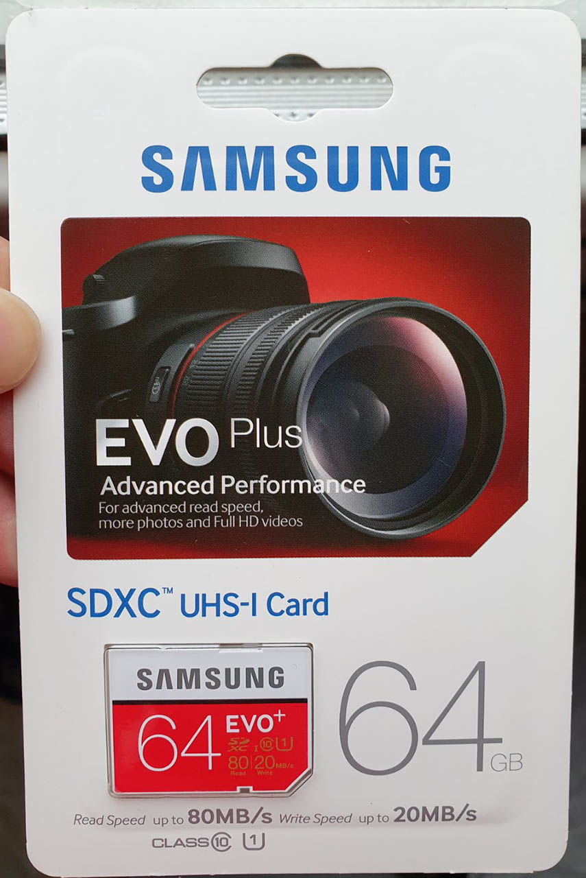 SD карта памяти Samsung EVO+ 64gb, оригинал