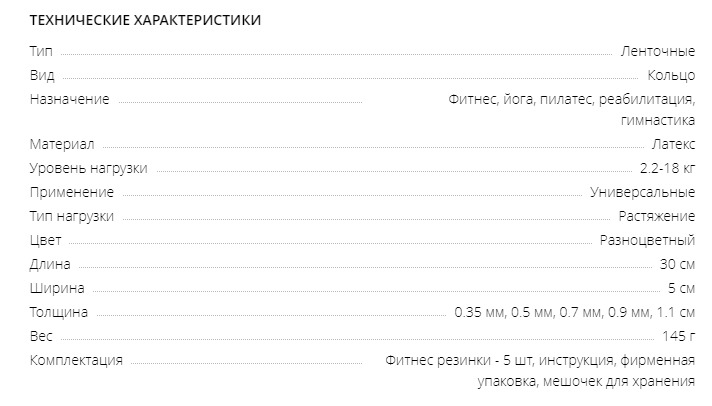 Резинки для фитнеса, пилатеса и йоги. Набор из 5-ти фитнес резинок U-Powex foto 9