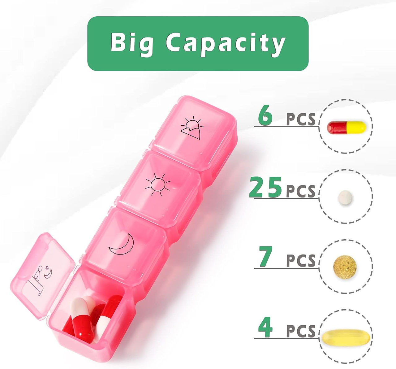 Organizator pentru Pastile de 7 Zile Органайзер для таблеток на 7 дней foto 3
