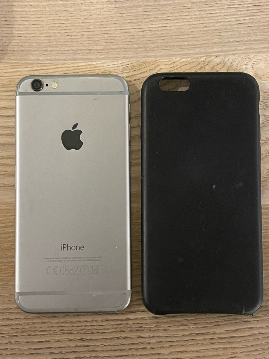 Apple iPhone 6 Gray 16GB без iCloud Кабель, зарядка, чехол foto 1