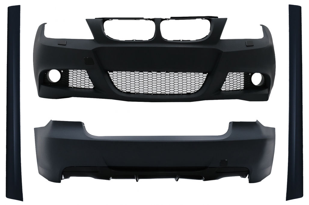 Pachet Exterior compatibil cu BMW Seria 3 E90 LCI Sedan (2008-2011) M-Technik Design foto 0