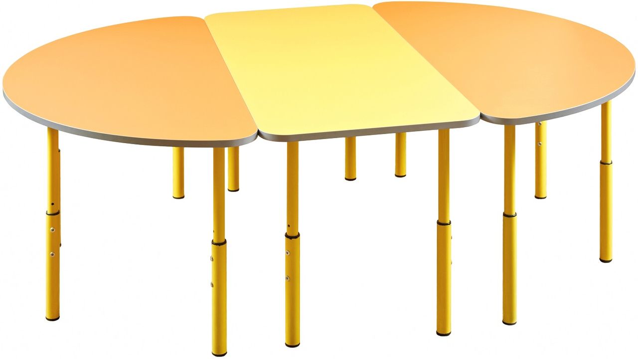 Модульные столы для школы. Стол прямоугольный регулируемый по высоте 1100х500х460-580. Стол детский регулируемый по высоте прямоугольный, размер 1100 х 550мм. Стол детский регулируемый. Стол детский полукруглый на регулируемых ножках.