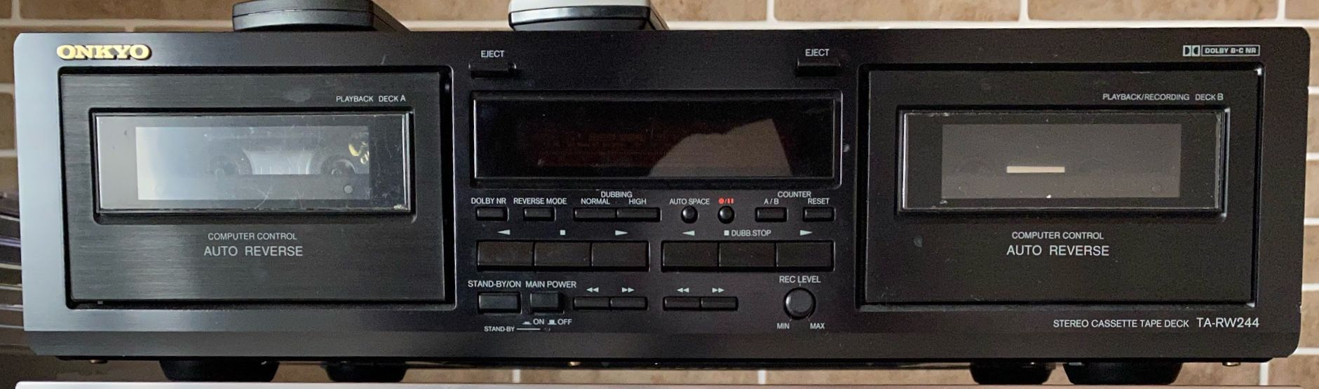 Platine Double Cassette Onkyo TA-RW 244 – Hi-Fi Vintage – Made In Japan