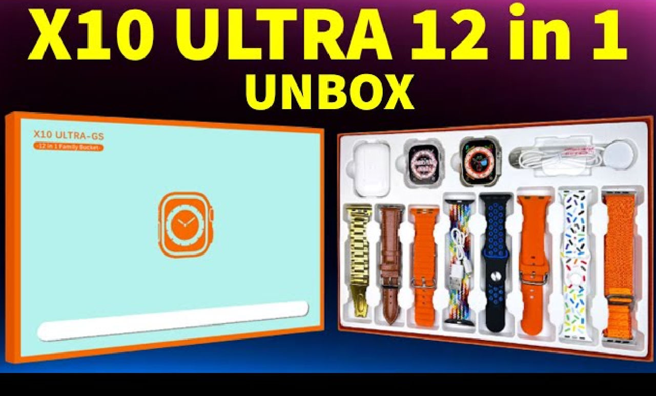 Smart-часы-12 В 1. Комплект X10 Ultra Gs. Подарок=наушники Беспроводные И Комплект 7 Шт. Ремешков! foto 1