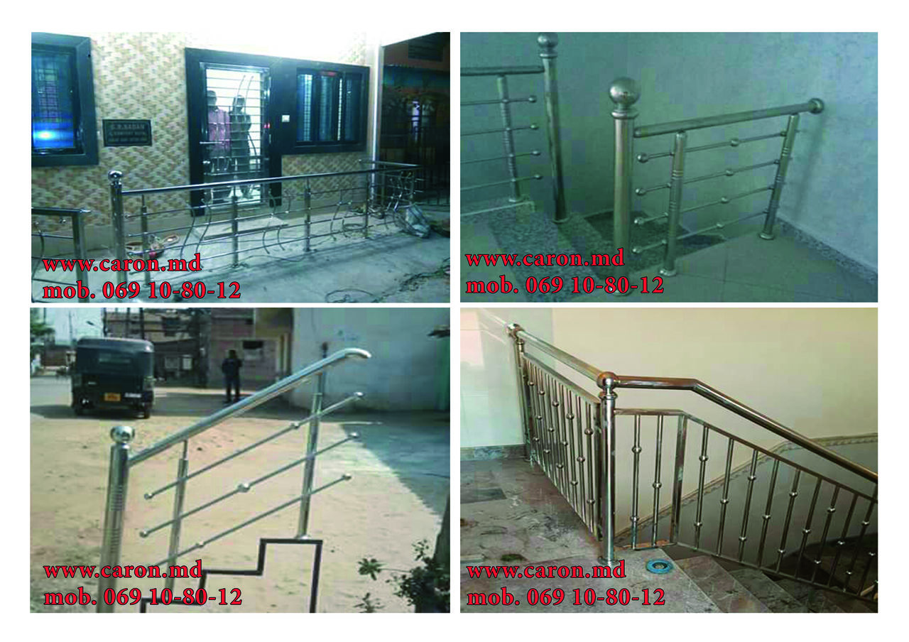 Перила из нержавейки , плексиглас и алюминия!!! balustrade din inox , plexiglas si aluminiu. фото 10