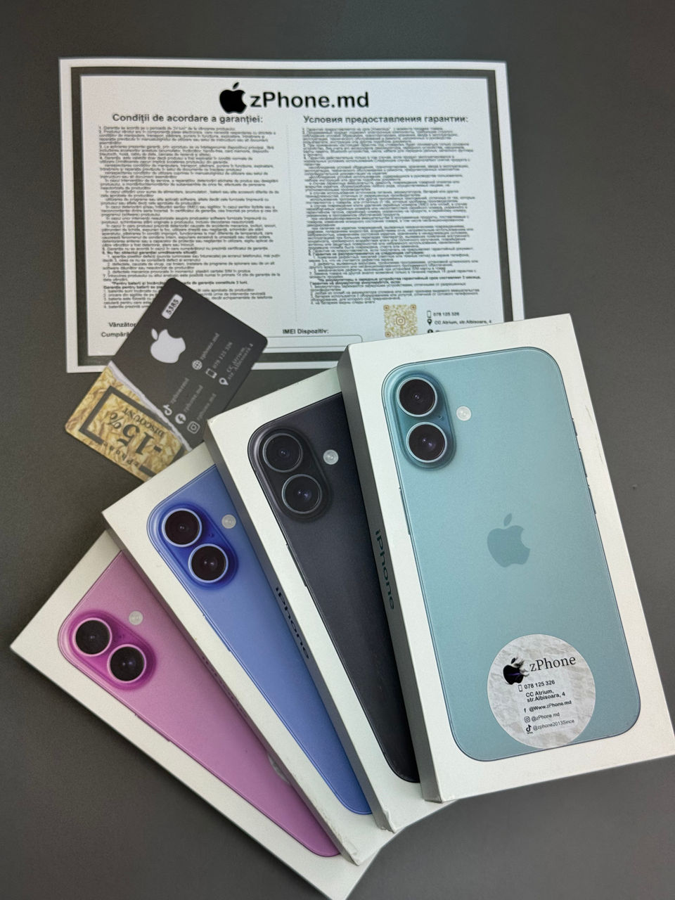 iPhone 17 Pro 256G Magazin zPhone Garanție 24Luni (128GB/256GB/512GB/1TB) Disponibile Toate Culorile foto 11