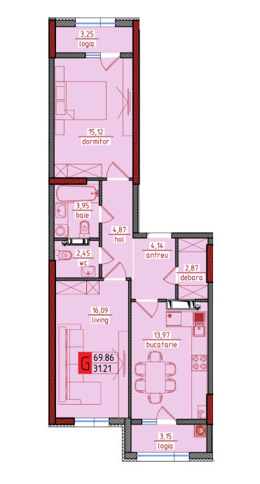 Apartament cu 3 camere,  Centru,  Ghidighici,  Chișinău mun. foto 4