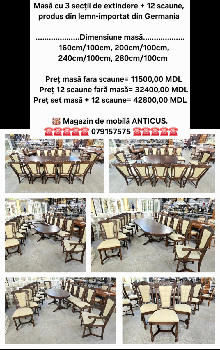 Mese, scaune  importate din Germania, стол и стулья  из  Германии foto 7