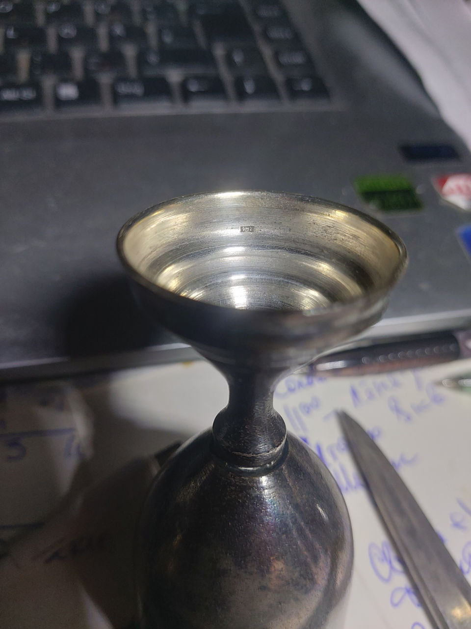 Позолоченное серебро   916 проба.     возраст 50 лет. foto 3