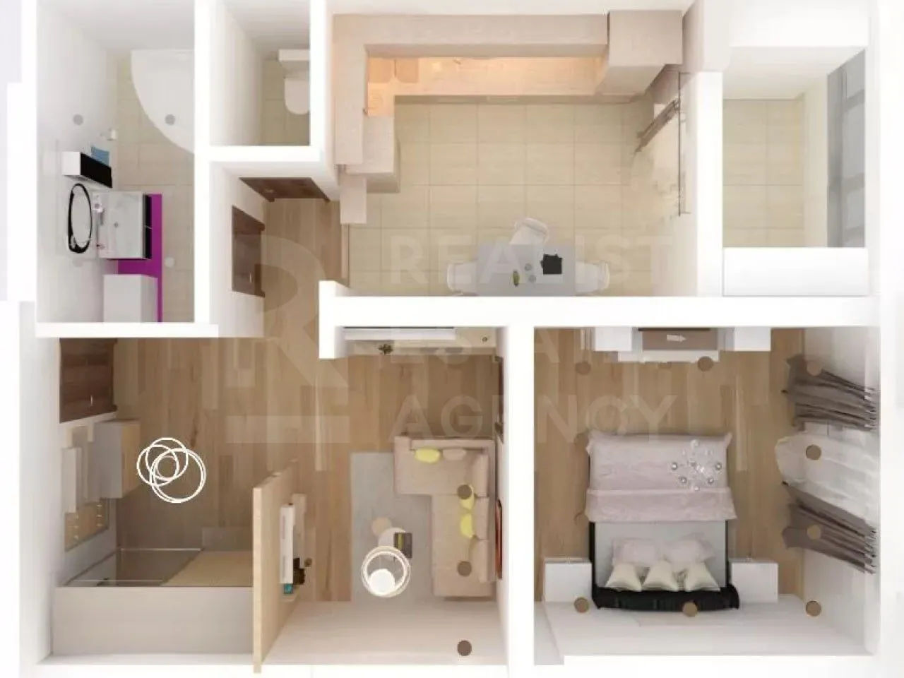 Apartament cu 2 camere,  Centru,  Durlești,  Chișinău mun.