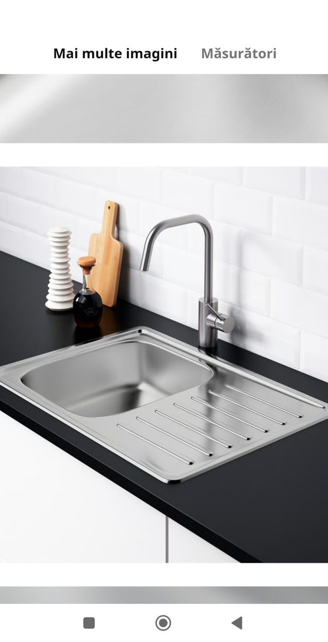 Chiuvete de bucătărie noi inox Ikea. foto 0